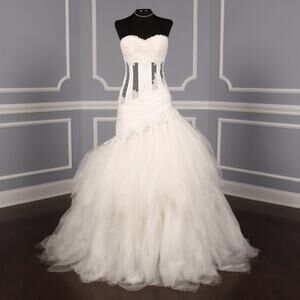 St. Pucchi Arianna Z317 Strapless Corset Tulle Ballgown Wedding Dress 4